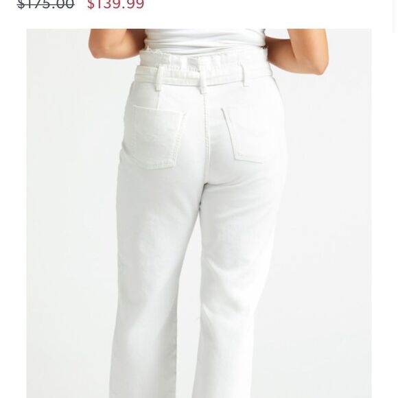 HUDSON | Remi High Rise Paperbag Straight in Color BLACK - Picture 2 of 16